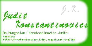 judit konstantinovics business card